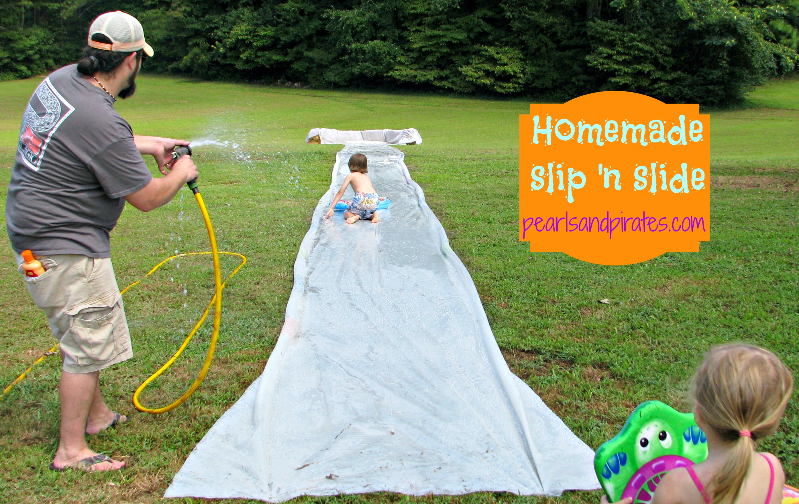 slip and slide, party, slip n slide DIY: Homemade Foam Party Machine [OC Sl...